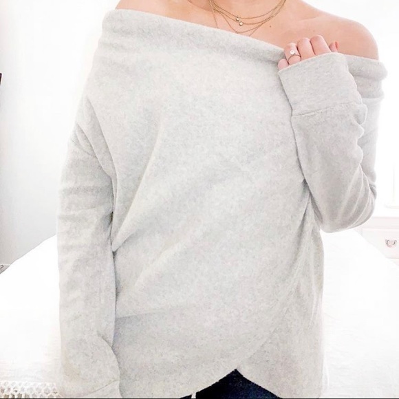 Eyeshadow Sweaters - SUPER soft (like cashmere!) off shoulder sweater